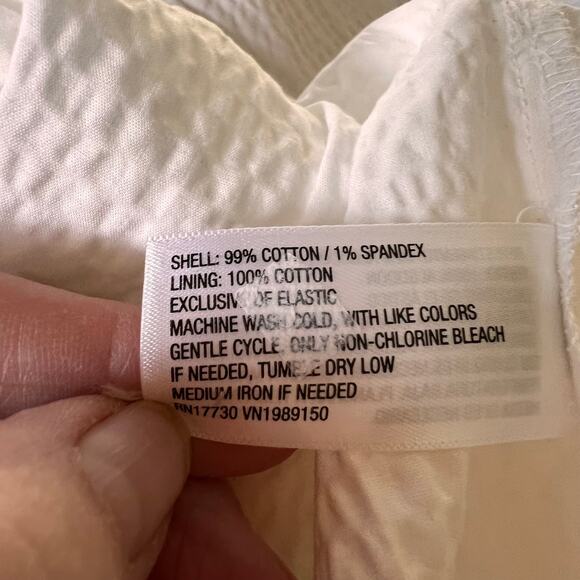 A New Day White Textured Maxi Dress Minimalist Smocked Back Summer XXL - Picture 10 of 13